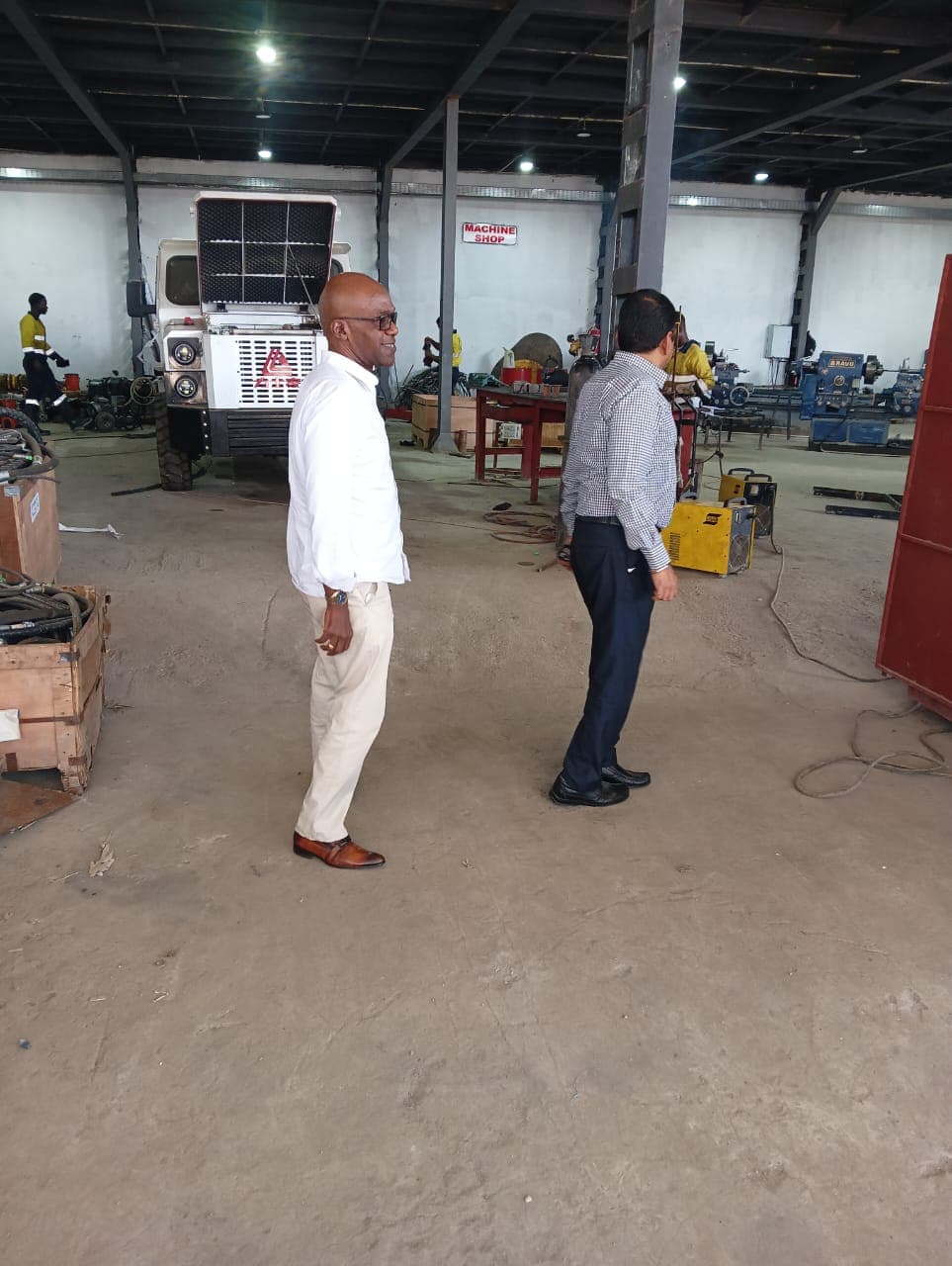 A tour at SKT facility by our area MP Hon. Abel Banda (Mr.)